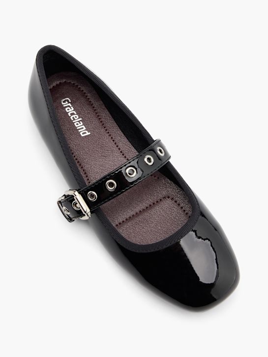 graceland mary jane ballet flat preto deichmann