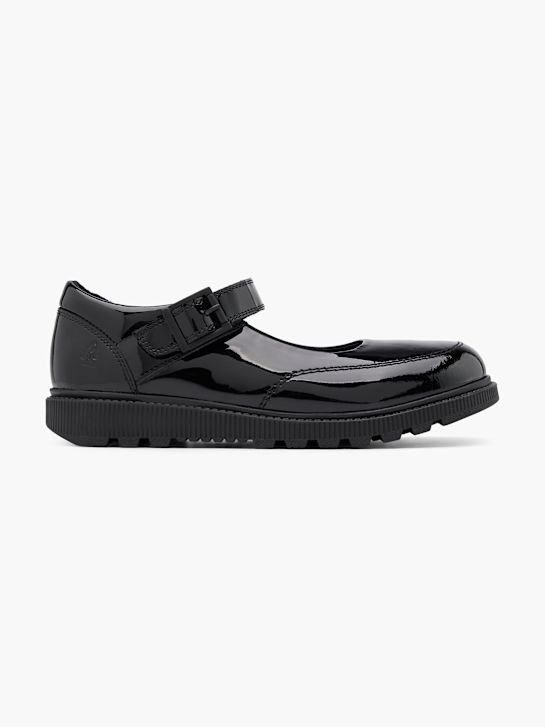 hush puppies escola de sapatos de ballet flat preto deichmann