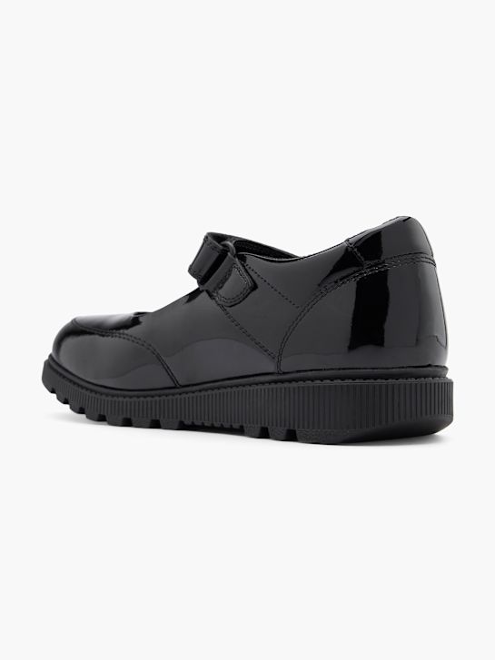 hush puppies escola de sapatos de ballet flat preto deichmann