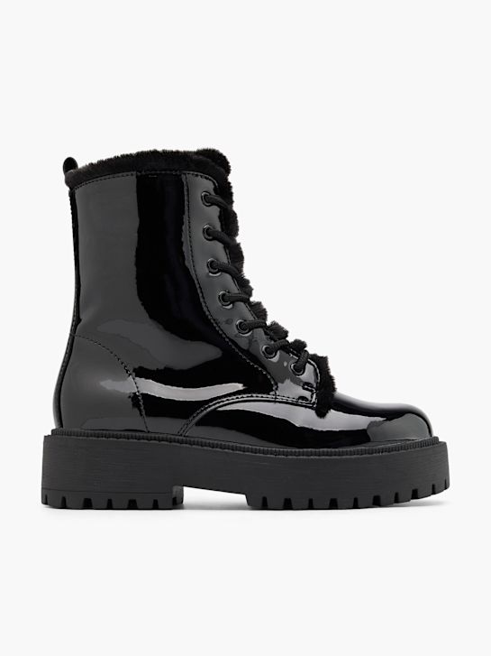 graceland lace-up bota preta deichmann