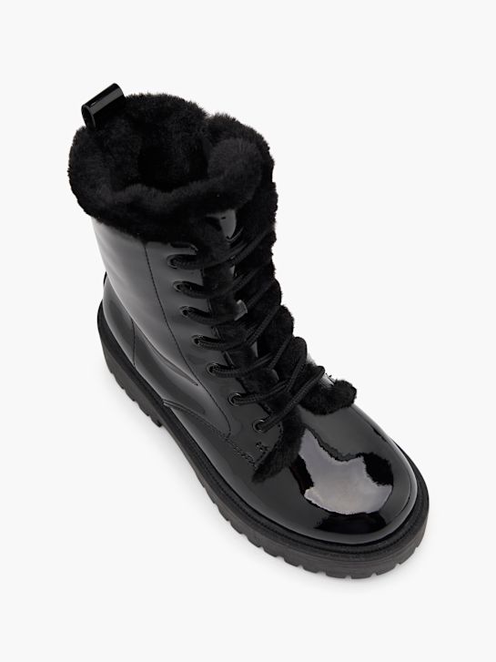 graceland lace-up bota preta deichmann