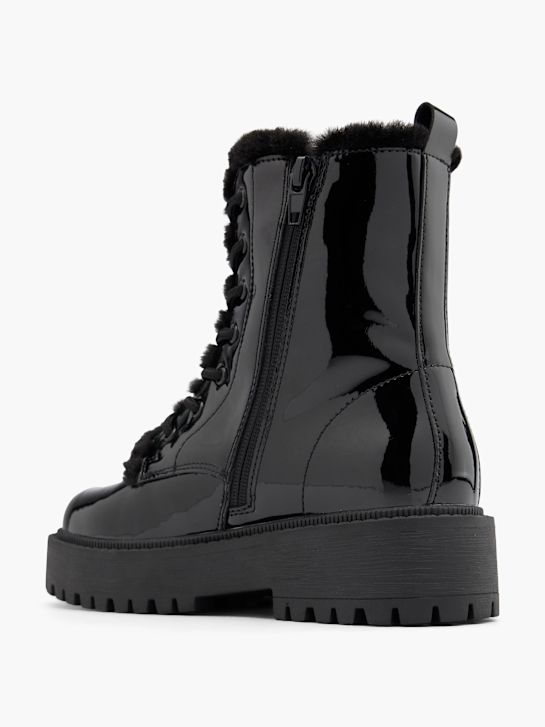 graceland lace-up bota preta deichmann