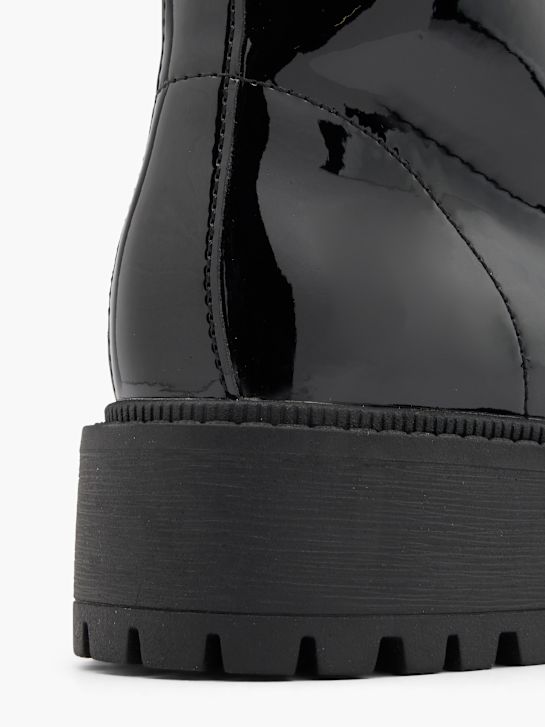 graceland lace-up bota preta deichmann