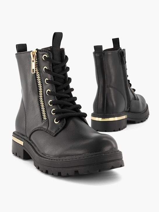 graceland lace-up bota preta deichmann