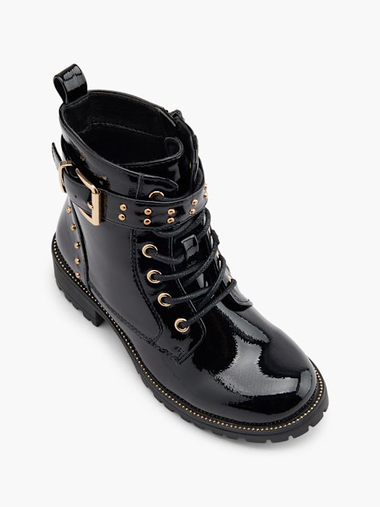 graceland lace-up bota preta deichmann