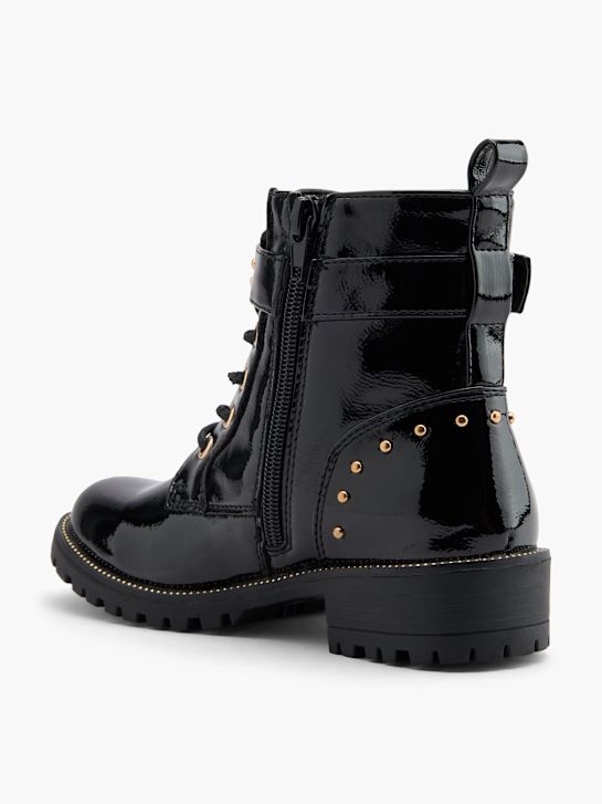 graceland lace-up bota preta deichmann