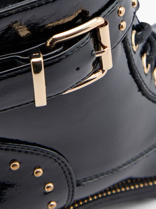 graceland lace-up bota preta deichmann