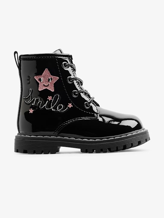 graceland lace-up bota preta deichmann