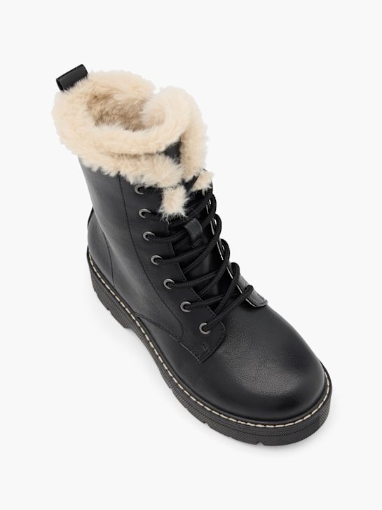 graceland lace-up bota preta deichmann