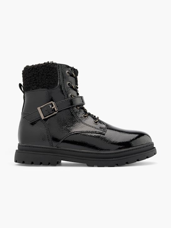 graceland lace-up bota preta deichmann