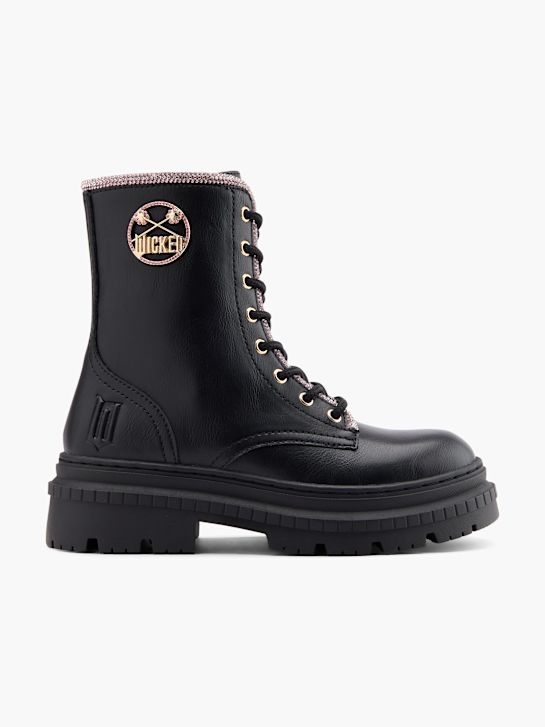 Ímpios lace-up bota preta deichmann