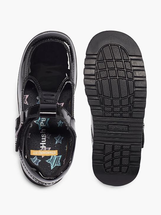 hush puppies escola sapato baixo sapato preto deichmann