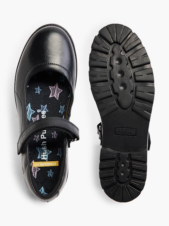hush puppies escola sapato baixo sapato preto deichmann