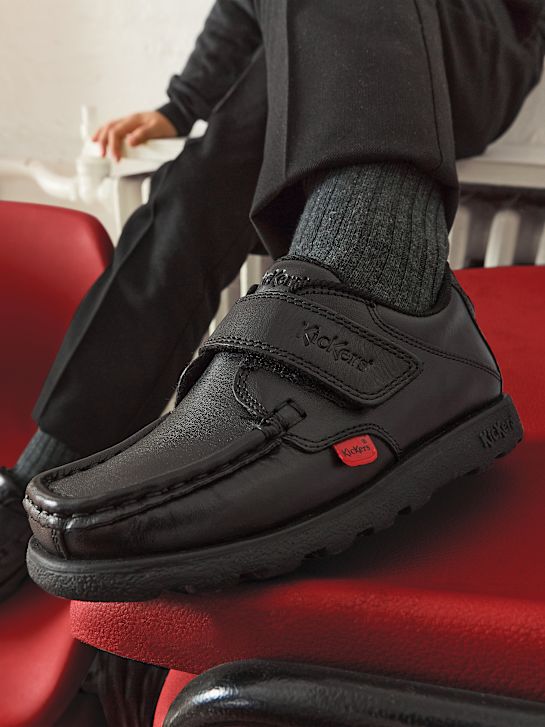 kickers escola sapato baixo sapato preto deichmann