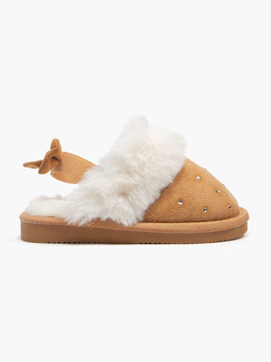 casa mia fechado atrás chinelo marrom deichmann