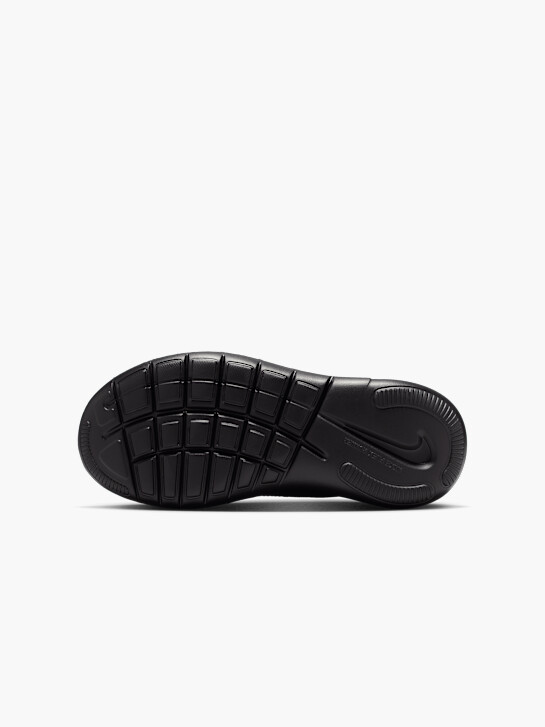 nike flex 4 corredor de slip-on treinador preto deichmann