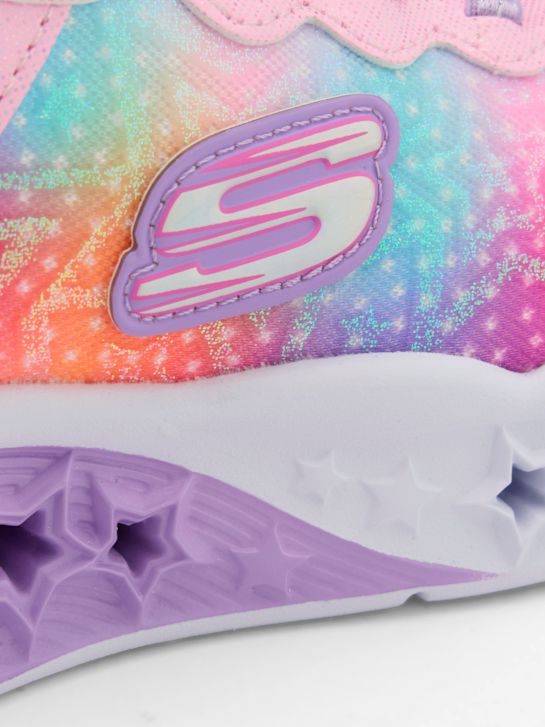 skechers de brilho de estrelas luzes swift fit trainer-de-rosa deichmann