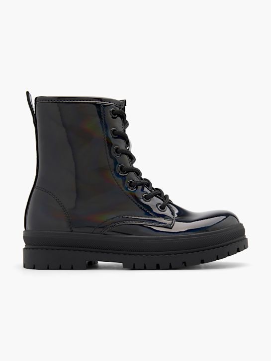 graceland lace-up bota preta deichmann
