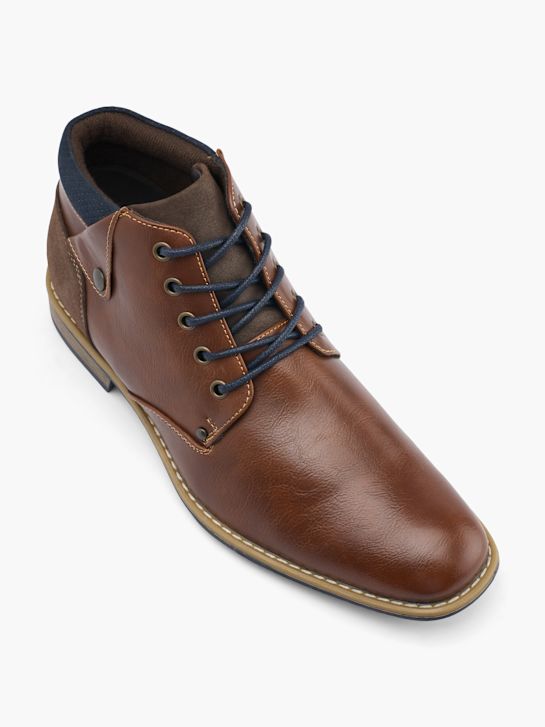 veneza atado a ankle boot de conhaque deichmann