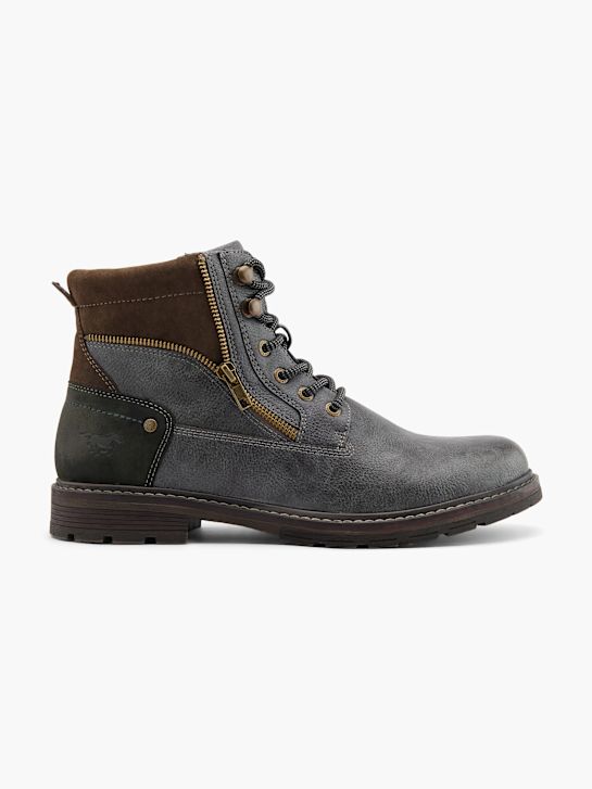 mustang atado a ankle boot cinza deichmann