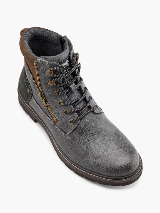 mustang atado a ankle boot cinza deichmann