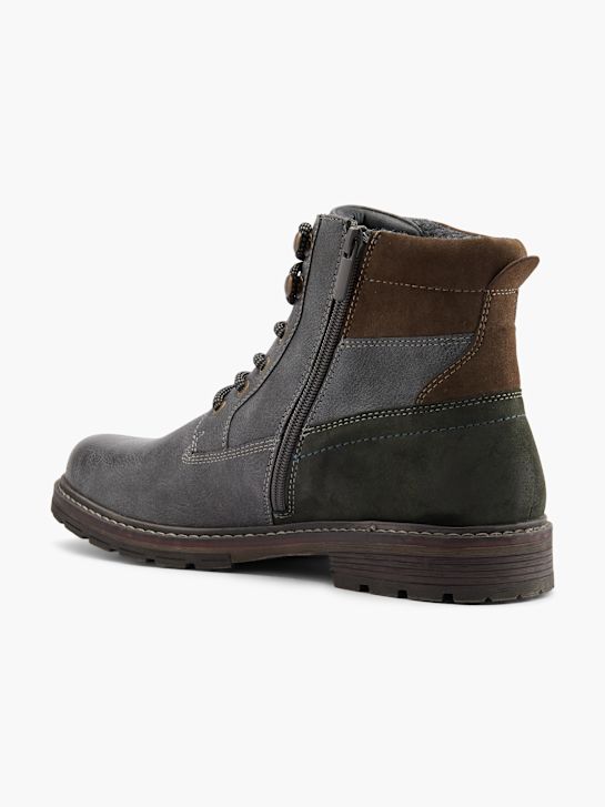 mustang atado a ankle boot cinza deichmann