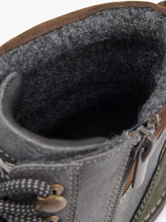 mustang atado a ankle boot cinza deichmann