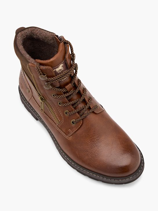 mustang atado a ankle boot de conhaque deichmann