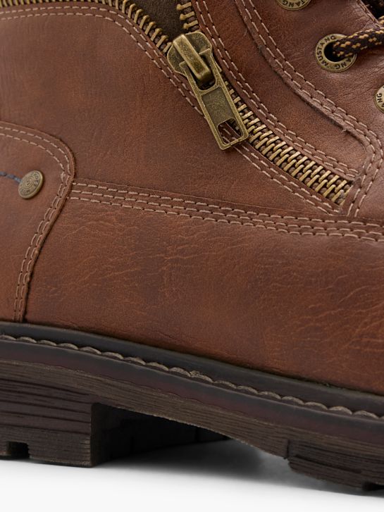 mustang atado a ankle boot de conhaque deichmann