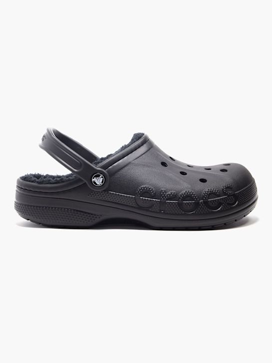 crocs baya forrado clog preto deichmann