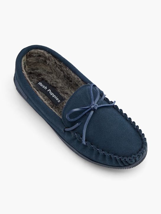 hush puppies fechado atrás chinelo azul deichmann