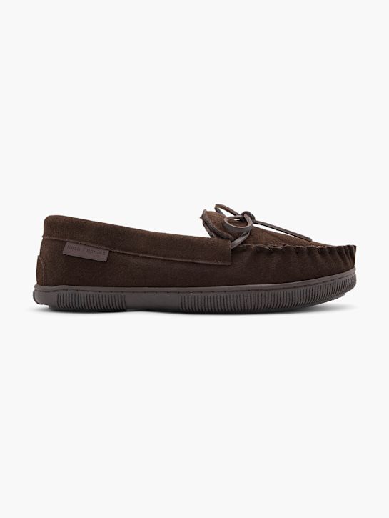 hush puppies fechado atrás chinelo marrom deichmann