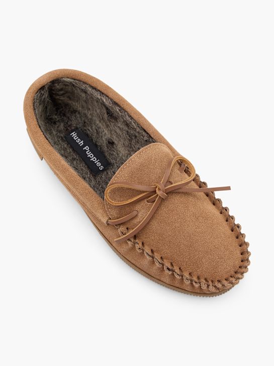 hush puppies fechado atrás chinelo bege deichmann