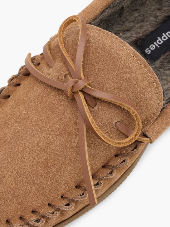 hush puppies fechado atrás chinelo bege deichmann