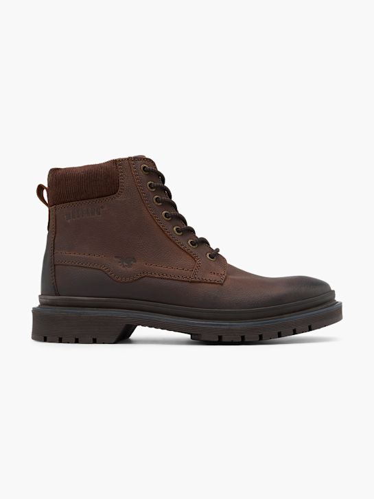 mustang atado a ankle boot marrom deichmann