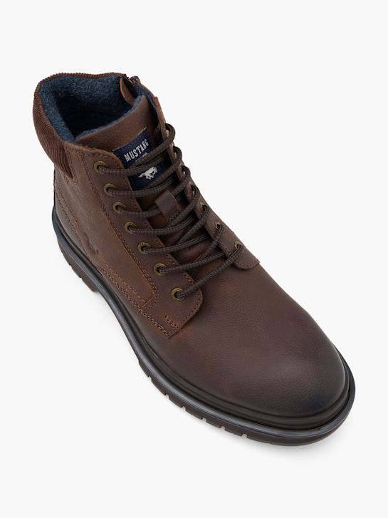 mustang atado a ankle boot marrom deichmann