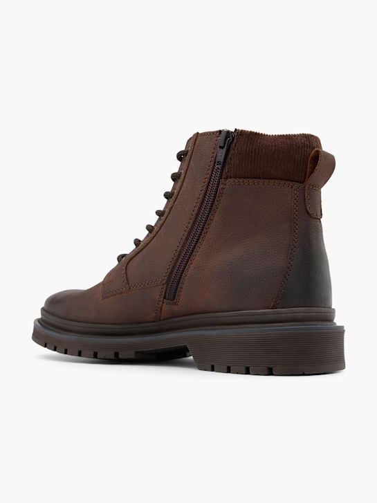 mustang atado a ankle boot marrom deichmann