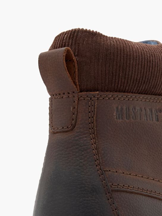 mustang atado a ankle boot marrom deichmann