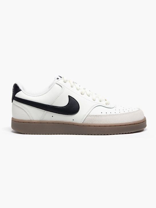 nike court visÃo de baixo treinador branco deichmann