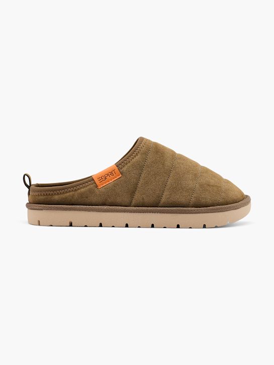esprit de casa de chinelo marrom deichmann