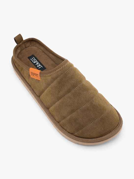 esprit de casa de chinelo marrom deichmann