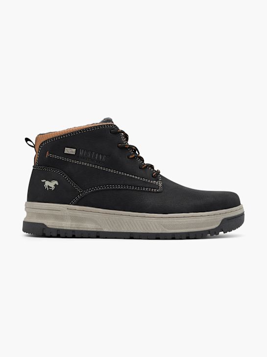 mustang lace-up bota preta deichmann