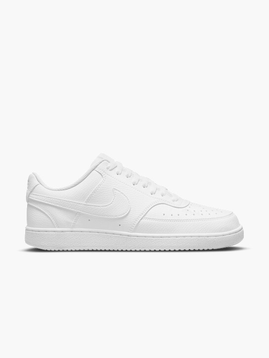 nike court visÃo de baixo treinador branco deichmann