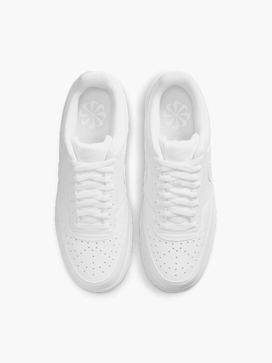 nike court visÃo de baixo treinador branco deichmann