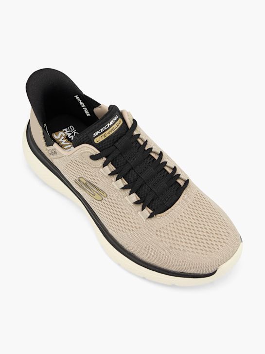skechers flexÃo swift fit trainer bege deichmann