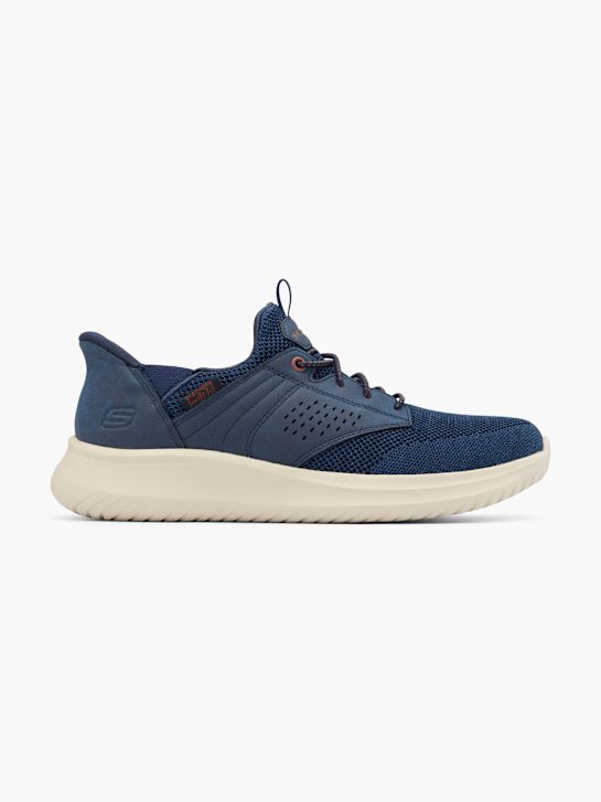 skechers dawson slip-on treinador azul deichmann