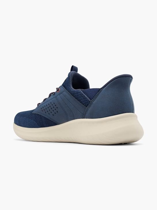 skechers dawson slip-on treinador azul deichmann