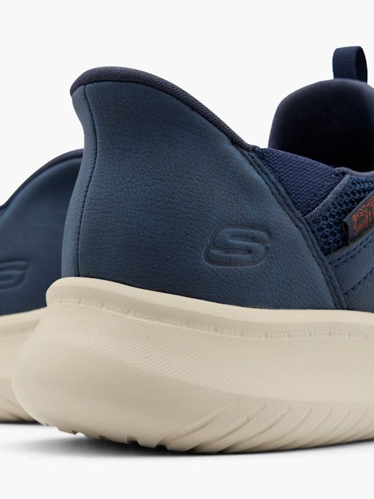 skechers dawson slip-on treinador azul deichmann