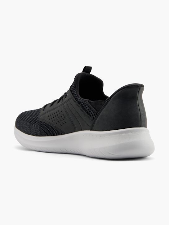 skechers dawson slip-on treinador preto deichmann