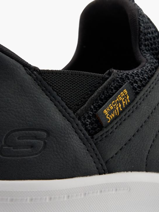 skechers dawson slip-on treinador preto deichmann